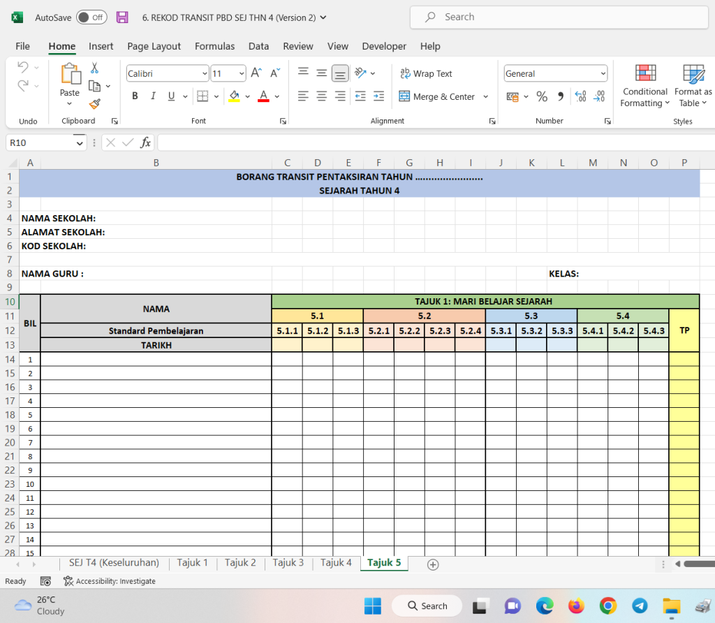 RPH Sejarah Tahun 4 2024/2025 - Version 2 (RPH PAK21) | Sejarah, Tahun 4