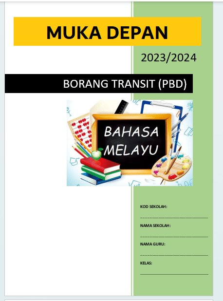 Borang Transit PBD BM Tahun 1 SK