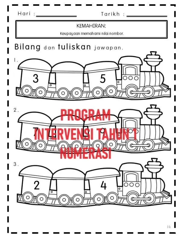 Modul Program Intervensi Tahun 1 (NUMERASI DLP)