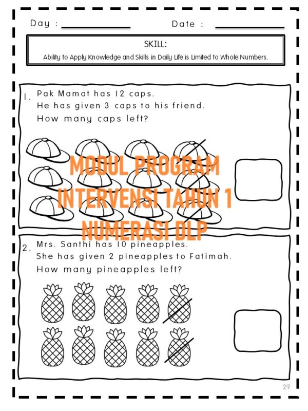 Modul Program Intervensi Tahun 1 (NUMERASI DLP)