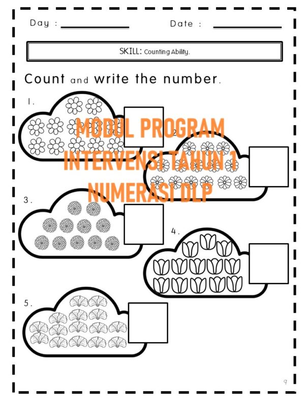 Modul Program Intervensi Tahun 1 (NUMERASI DLP)