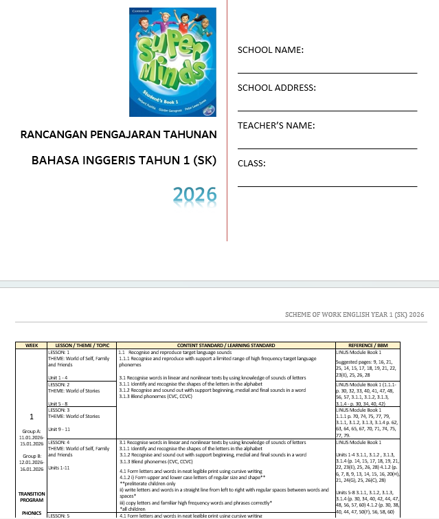 RPH Bahasa Inggeris Tahun 1 2026 - Version 2 (RPH PAK21) RPH Bahasa Inggeris Tahun 1 2026 - Version 2 (RPH PAK21) - Image 9