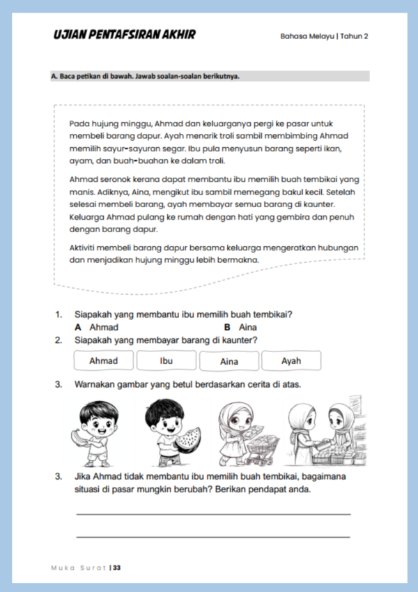 Modul BM Tahun 2 - Latihan & Aktiviti - Image 7