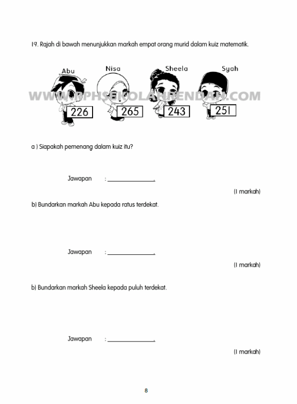 PPSA - Matematik Tahun 2 2025/2026 - Image 4