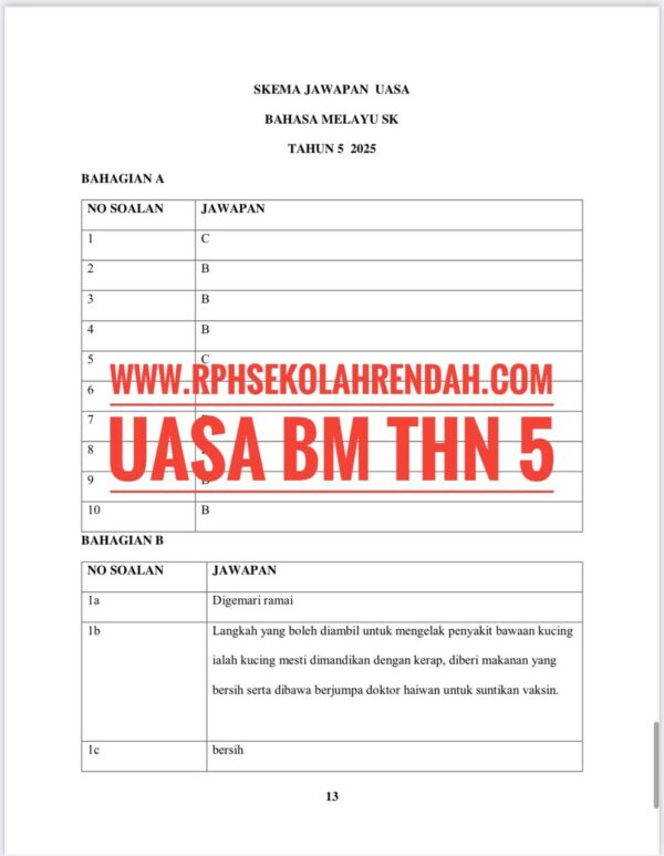 UASA - Bahasa Melayu Tahun 5 2025/2026 (Set 1) - Image 7