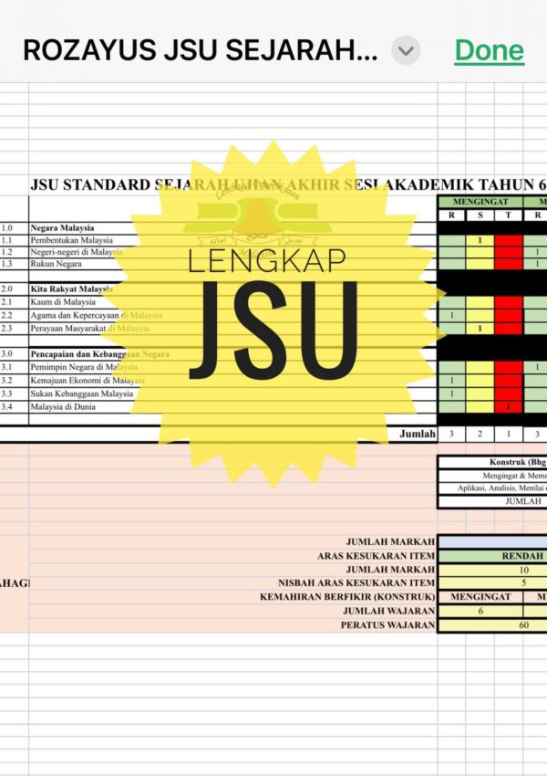 UASA - Sejarah Tahun 6 2025/2026 (Set 1) - Image 2
