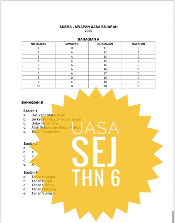 UASA - Sejarah Tahun 6 2025/2026 (Set 1) - Image 5