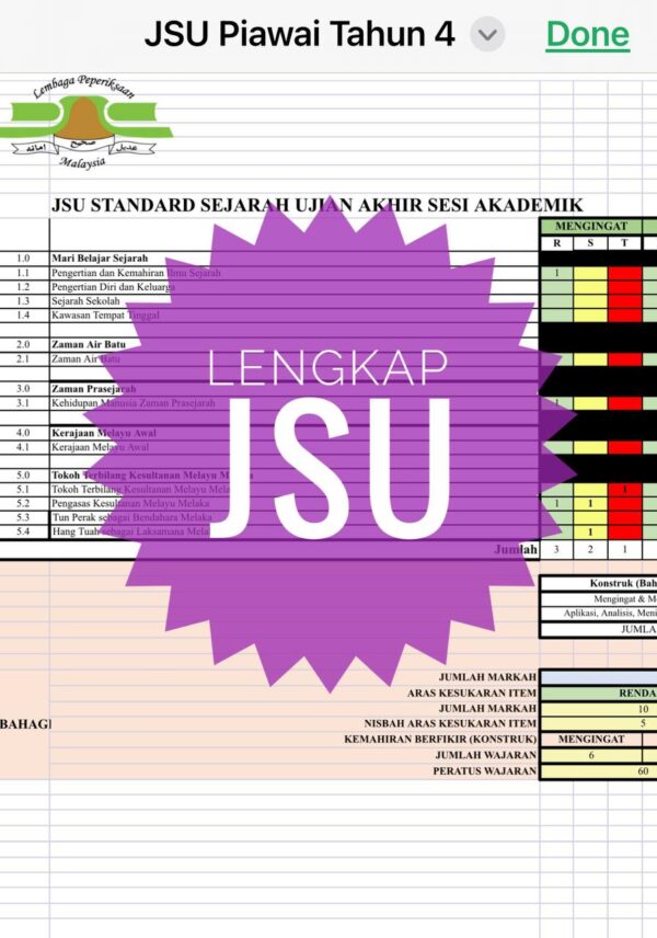 UASA - Sejarah Tahun 4 2025/2026 (Set 1) - Image 2