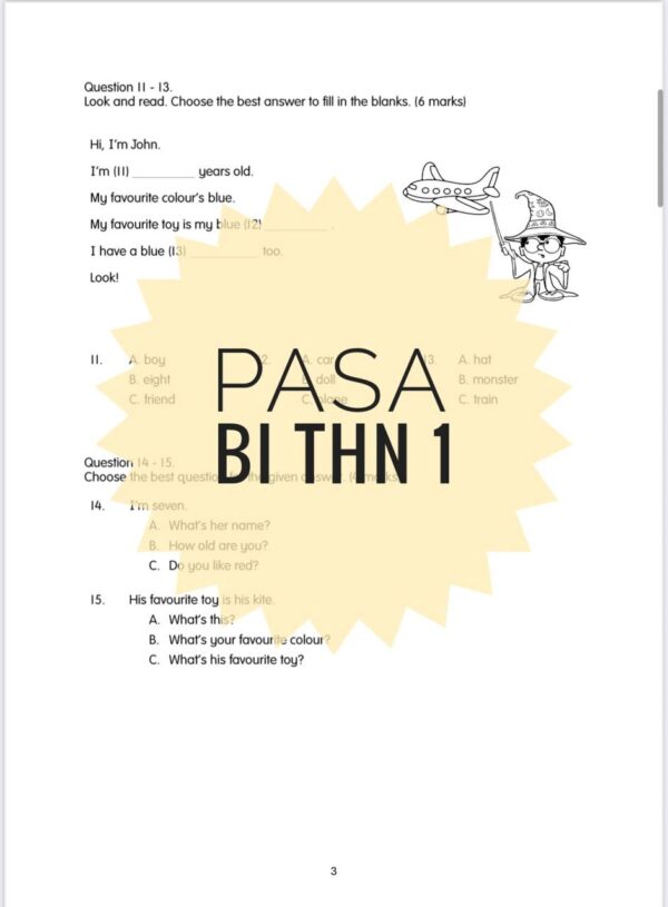 PASA - Bahasa Inggeris Tahun 1 2025/2026 (Set 1) - Image 4