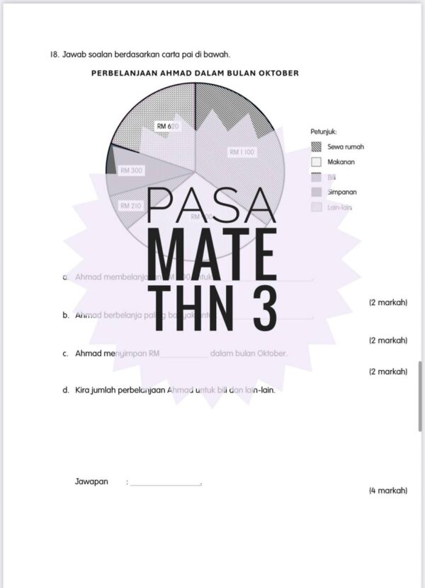 PASA - Matematik Tahun 3 2025/2026 (Set 1) - Image 4