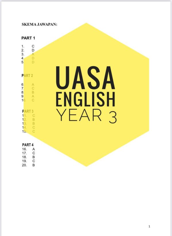 UASA - Bahasa Inggeris Tahun 3 2025/2026 (Set 1) - Image 5