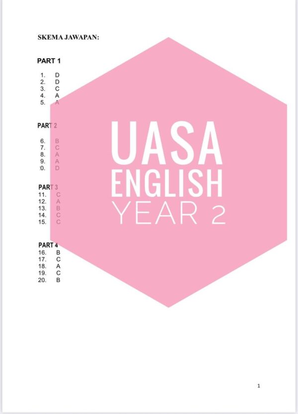 UASA - Bahasa Inggeris Tahun 2 2025/2026 (Set 1) - Image 5
