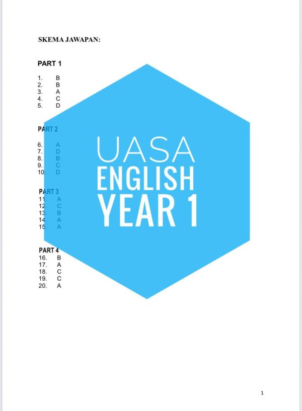 UASA - Bahasa Inggeris Tahun 1 2025/2026 (Set 1) - Image 5
