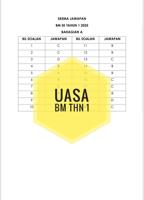 UASA - Bahasa Melayu Tahun 1 2025/2026 (Set 1B) - Image 5