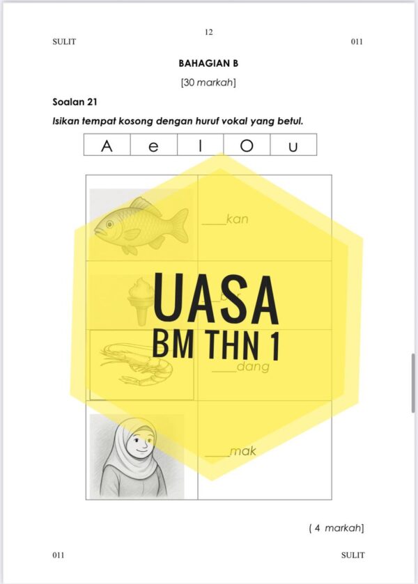 UASA - Bahasa Melayu Tahun 1 2025/2026 (Set 1B) - Image 4