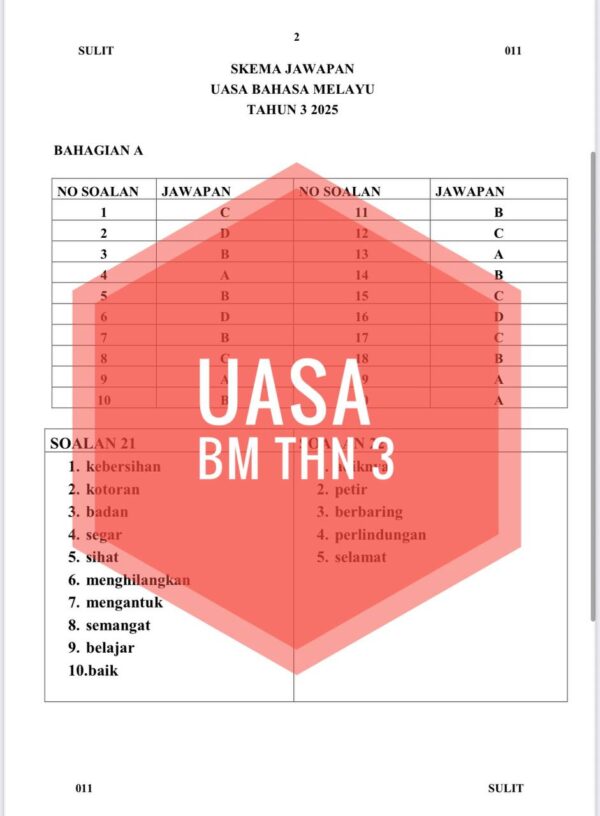 UASA - Bahasa Melayu Tahun 2 2025/2026 (Set 1B) - Image 5