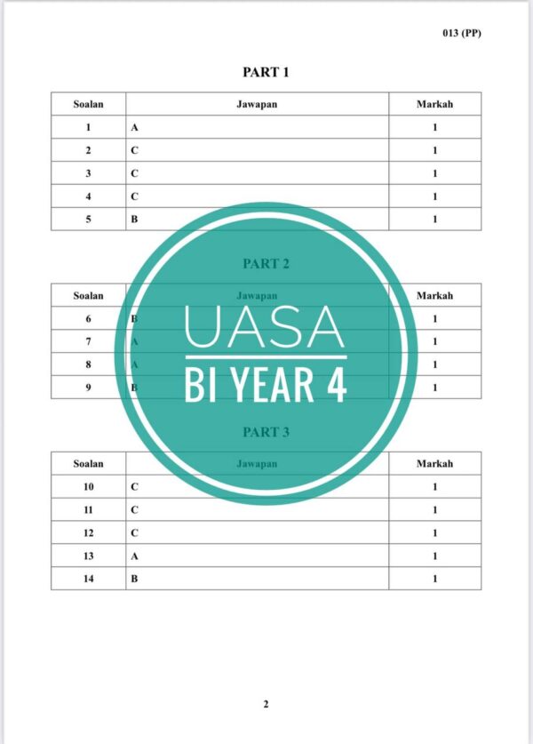 UASA - Bahasa Inggeris Tahun 4 2025/2026 (Set 1B) - Image 7