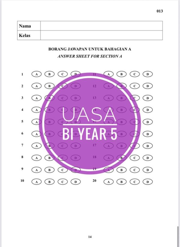 UASA - Bahasa Inggeris Tahun 5 2025/2026 (Set 1B) - Image 6