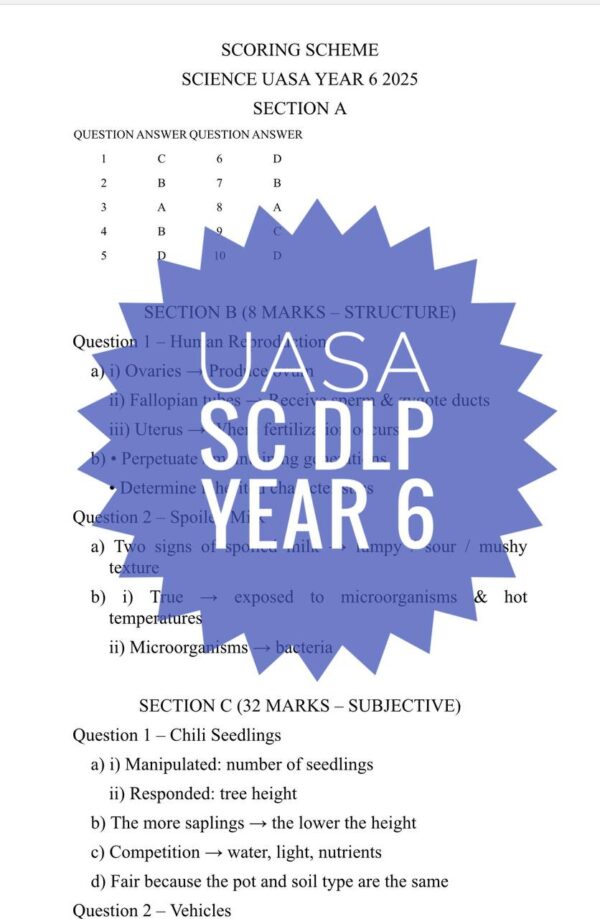 UASA - SCIENCE DLP YEAR 6 2025/2026 (Set 1A - JSU) - Image 5