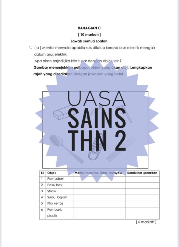 UASA - Sains Tahun 2 2025/2026 (Set 1B) - Image 6