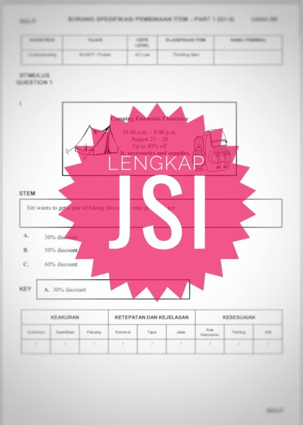 UASA - Bahasa Inggeris Tahun 6 2025/2026 (Set 1A-JSU+JSI) - Image 2
