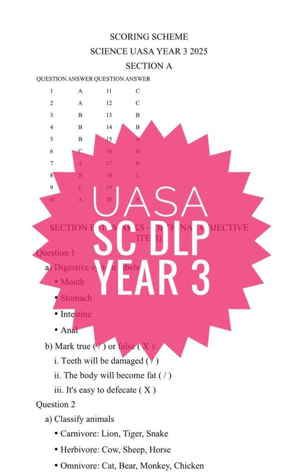 UASA - SCIENCE DLP YEAR 3 2025/2026 (Set 1B) - Image 6