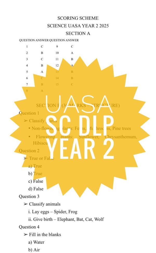 UASA - SCIENCE DLP YEAR 2 2025/2026 (Set 1A - JSU) - Image 6