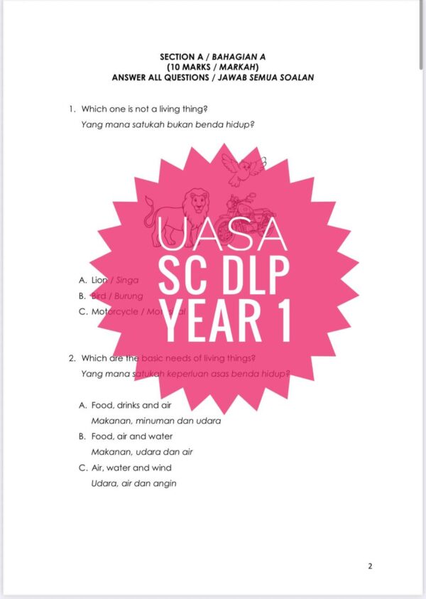 UASA - SCIENCE DLP YEAR 1 2025/2026 (Set 1B) - Image 3