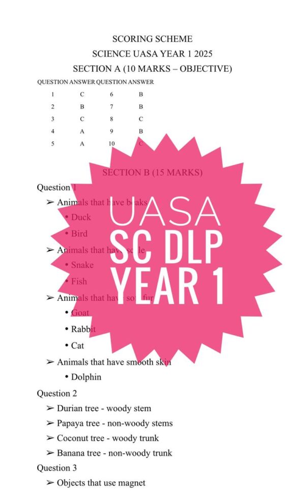 UASA - SCIENCE DLP YEAR 1 2025/2026 (Set 1B) - Image 6