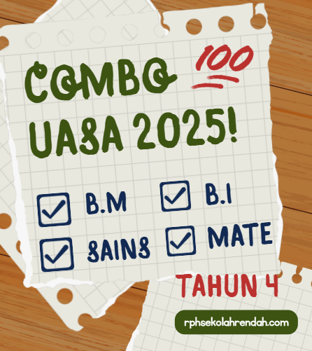 SET COMBO UASA TAHUN 4 2025 (4 set soalan) SET COMBO UASA TAHUN 4 2025 (4 set soalan)