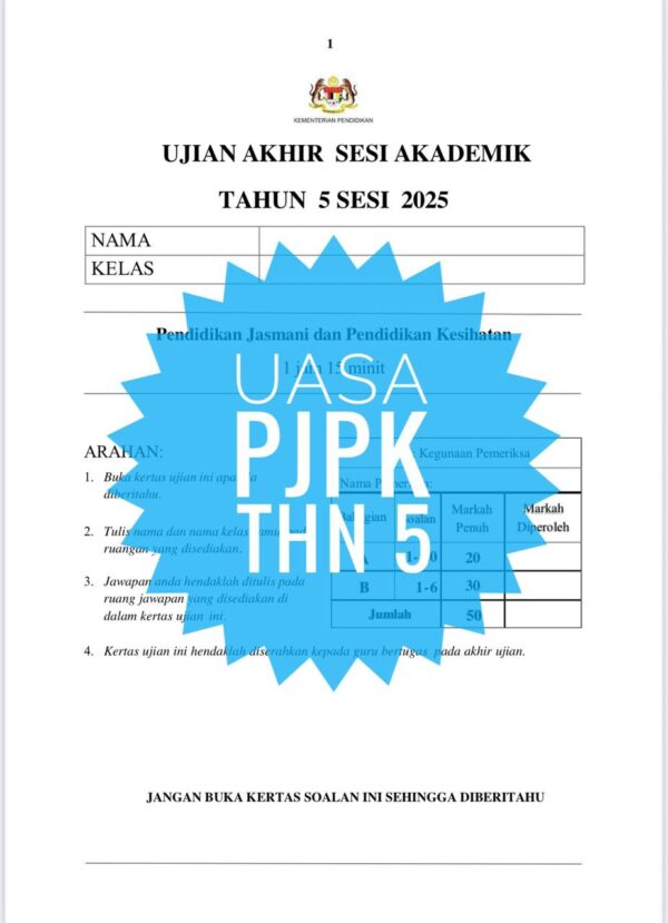 UASA - PJPK Tahun 5 2025/2026 (Set 1B) - Image 2