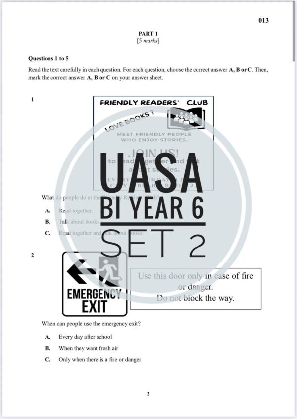 UASA - Bahasa Inggeris Tahun 6 2025/2026 (Set 2A-JSU+JSI) - Image 4
