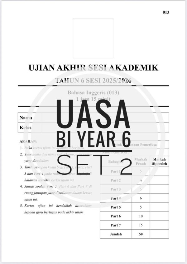 UASA - Bahasa Inggeris Tahun 6 2025/2026 (Set 2A-JSU+JSI) - Image 6