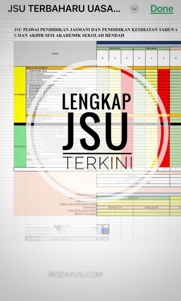 UASA - PJPK Tahun 6 2025/2026 (Set 1A - JSU Terkini) - Image 2