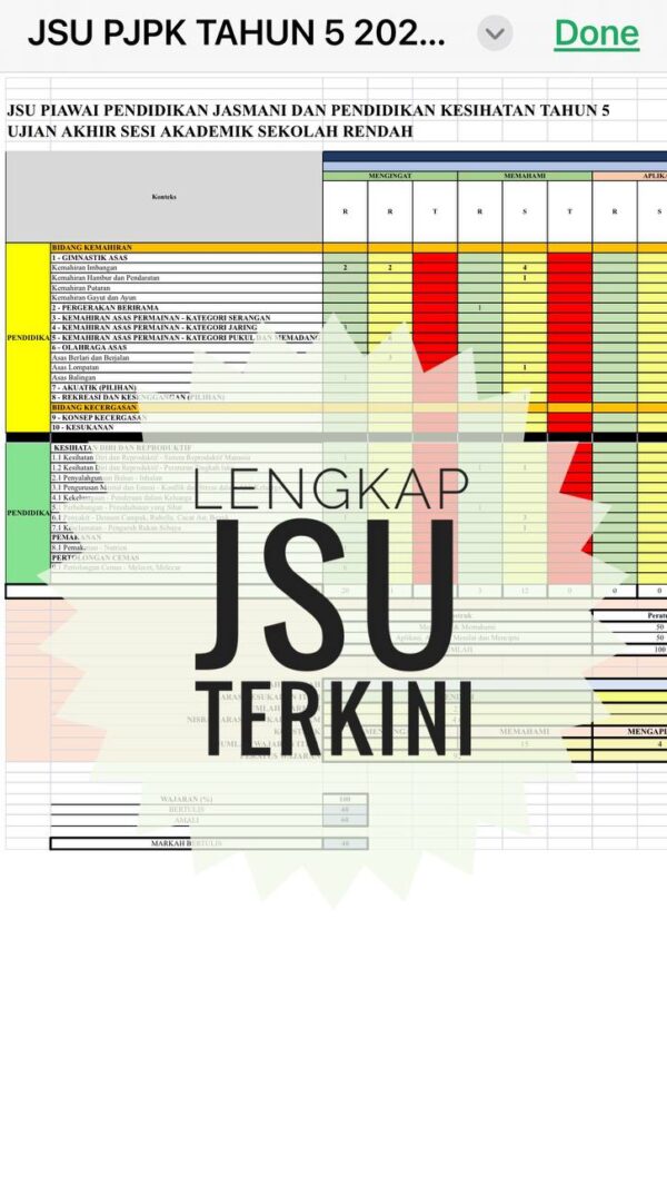 UASA - PJPK Tahun 5 2025/2026 (Set 1A) - Image 2