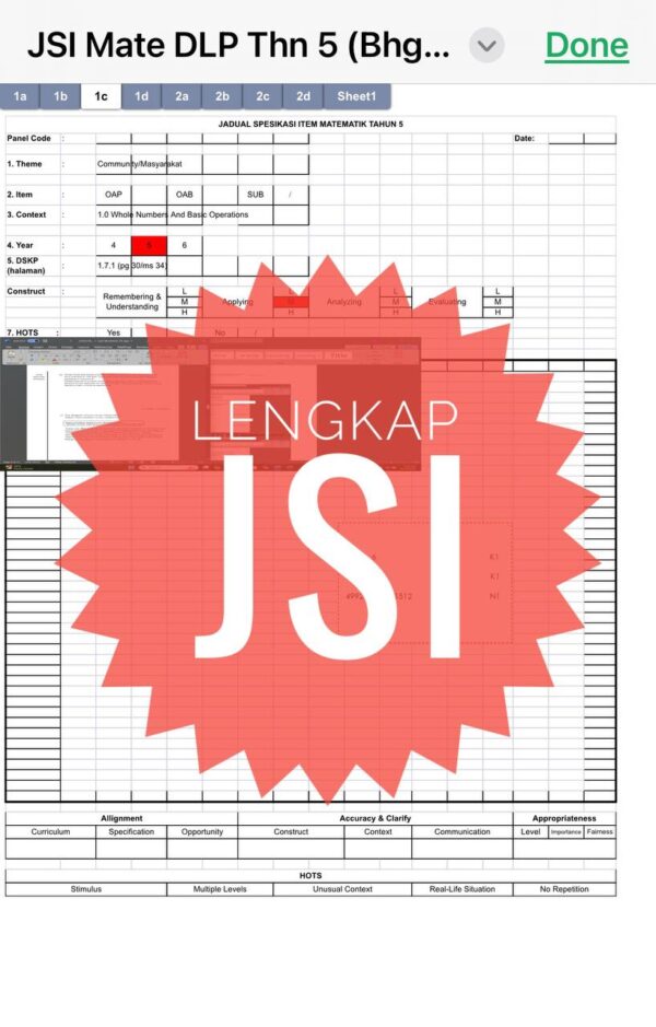 UASA - Mathematics DLP Tahun 5 2025/2026 (Set 2A-JSI+JSU) - Image 2