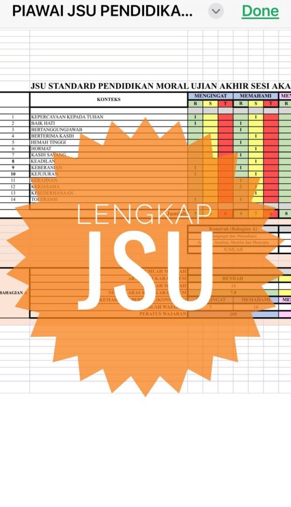UASA - Pendidikan Moral Tahun 5 2025/2026 (Set 1A - JSU) - Image 2