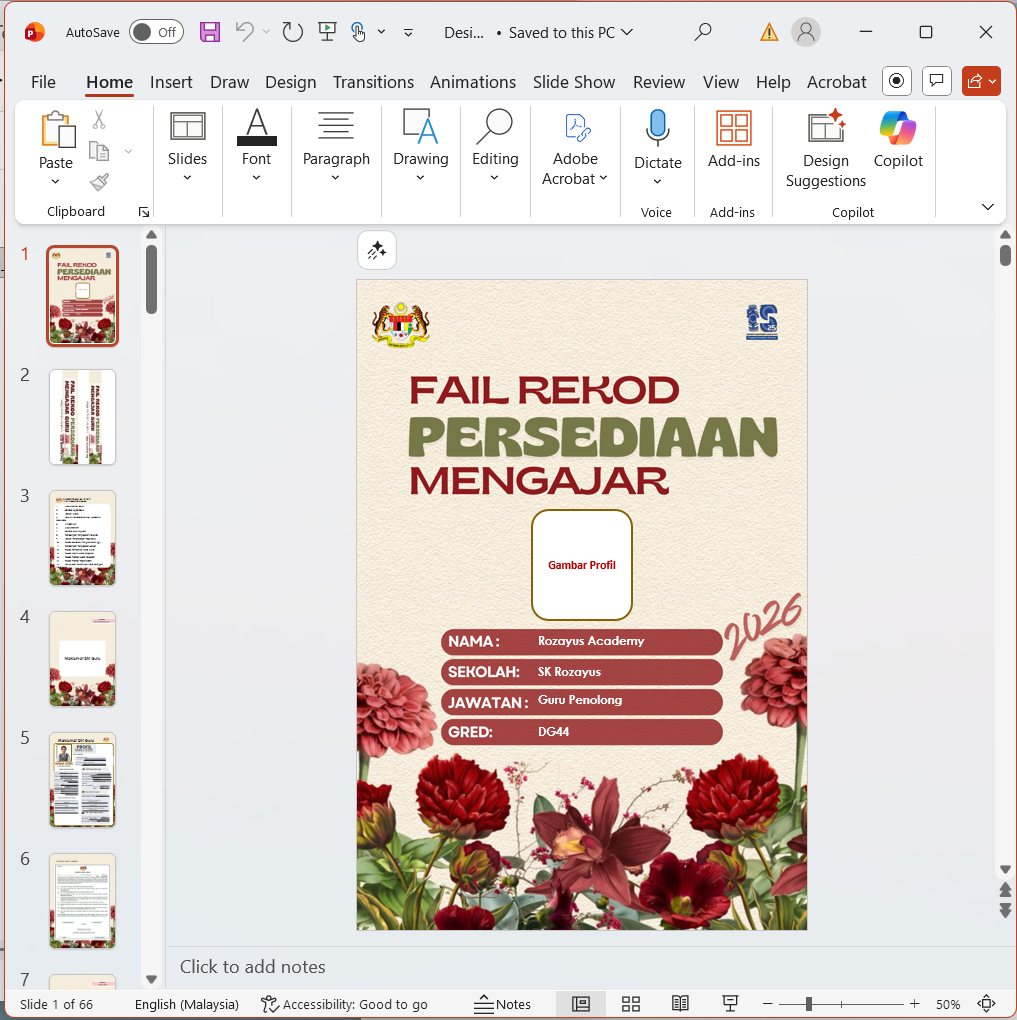 Fail Rekod Persediaan Mengajar (RPM) Design 3 - Kumpulan A Fail Rekod Persediaan Mengajar (RPM) Design 3 - Kumpulan B - Image 3