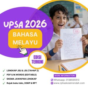 UPSA - Bahasa Melayu Tahun 3 2026 (Set 1 - Soalan + JSU)