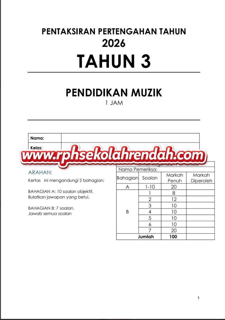 PPT - Muzik Tahun 3 2026 (Set 1 - Soalan Sahaja) PPT - Muzik Tahun 3 2026 (Set 1 - Soalan Sahaja) - Image 2