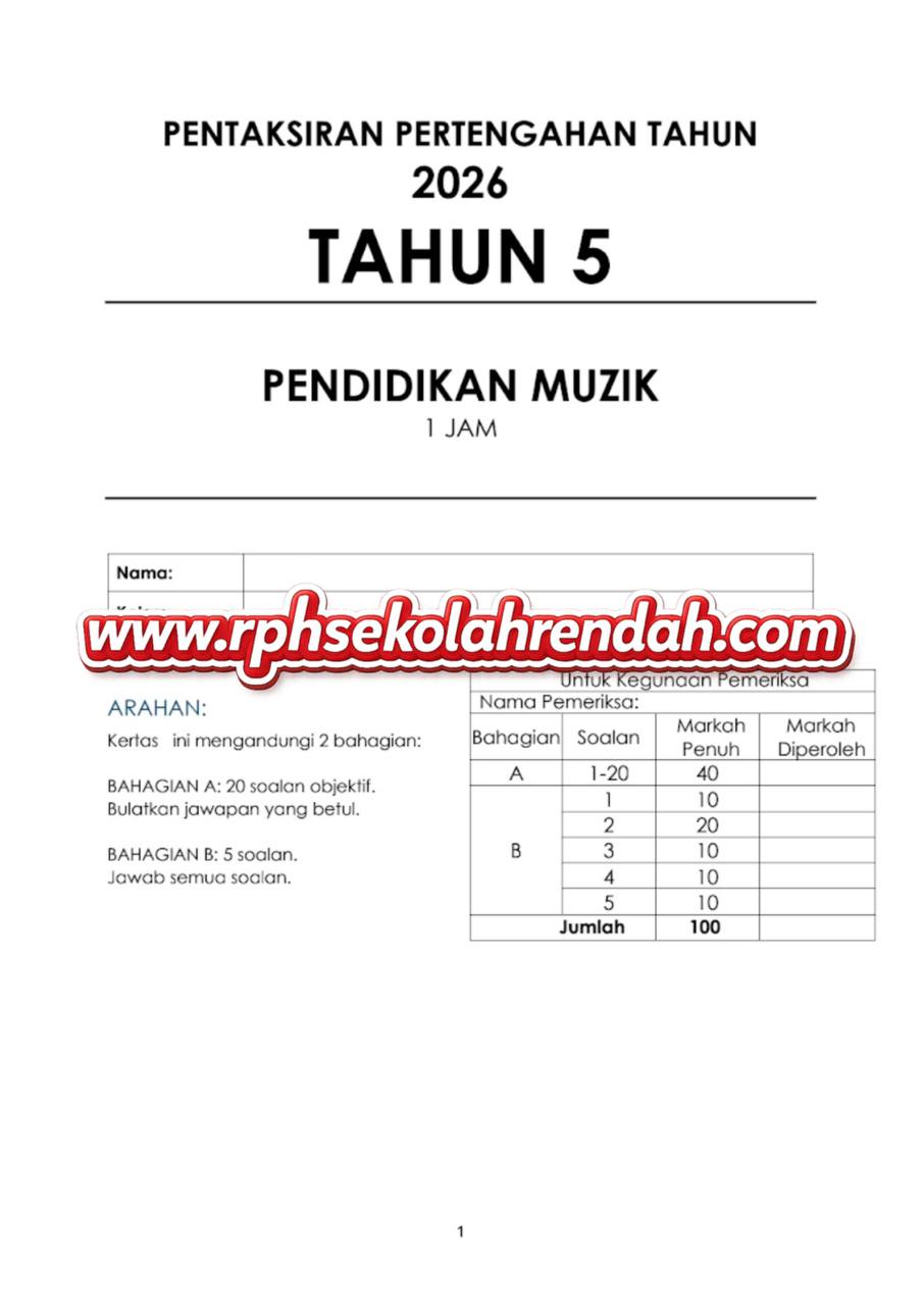 PPT - Muzik Tahun 5 2026 (Set 1 - Soalan Sahaja) PPT - Muzik Tahun 5 2026 (Set 1 - Soalan Sahaja) - Image 2