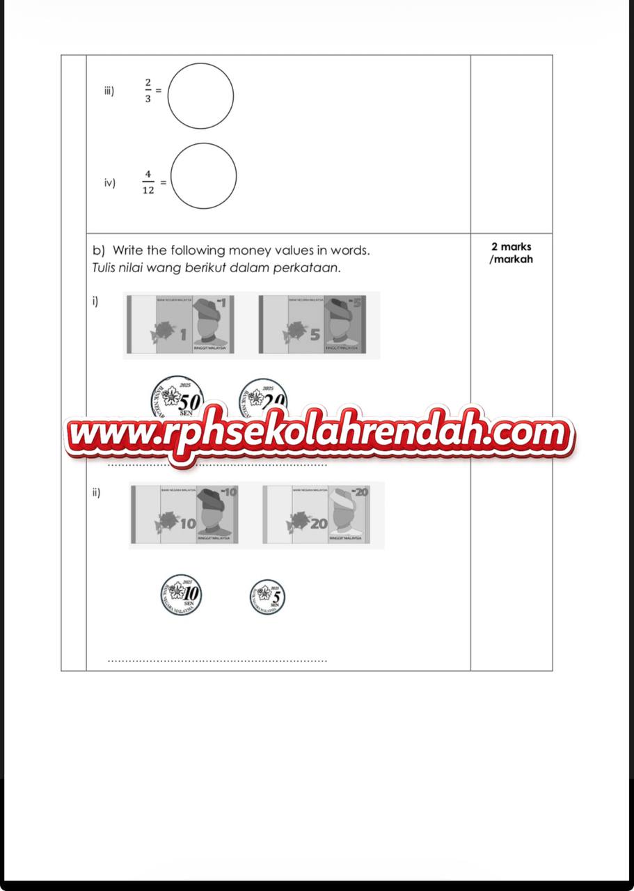 UPSA - Mathematics DLP Tahun 1 2026 (Set 1 - Soalan Sahaja) UPSA - Mathematics DLP Tahun 1 2026 (Set 1 - Soalan Sahaja) - Image 4