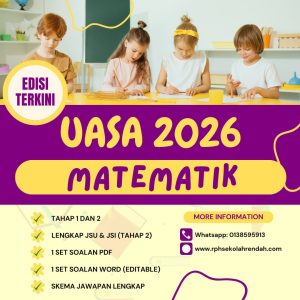 UASA - Matematik Tahun 6 2026 (Set 1 - Soalan + JSU)