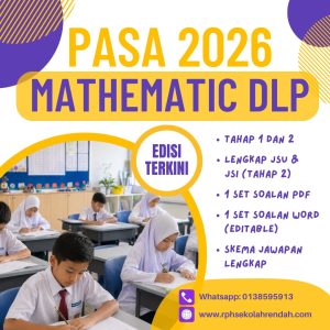 PASA - Mathematics DLP Tahun 3 2026 (Set 1 - Soalan Sahaja) PASA - Mathematics DLP Tahun 3 2026 (Set 1 - Soalan Sahaja)