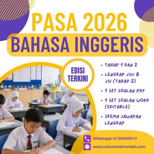 PASA - Bahasa Inggeris Tahun 2 2026 (Set 1- Soalan Sahaja) PASA - Bahasa Inggeris Tahun 2 2026 (Set 1- Soalan Sahaja)