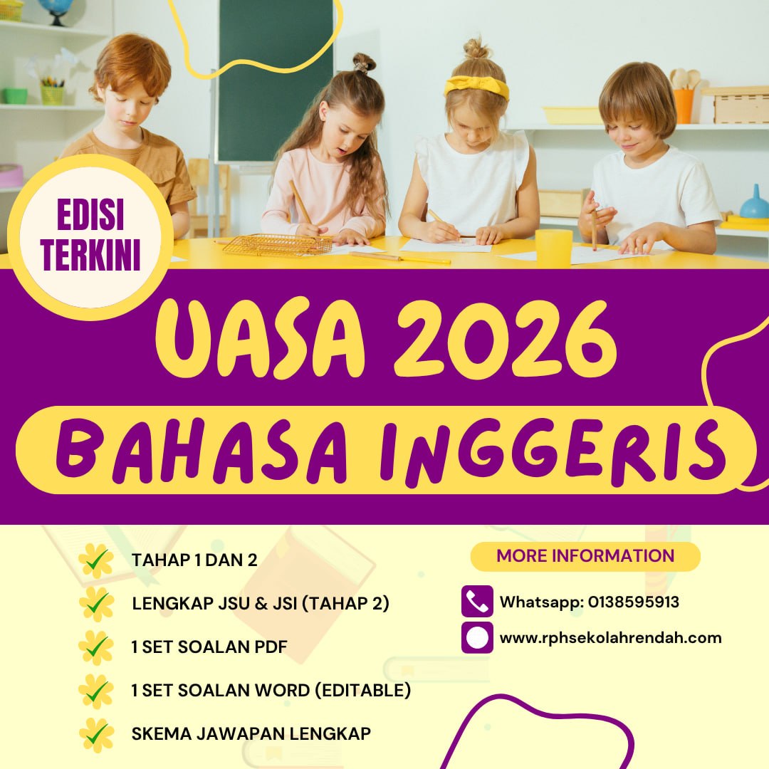 UASA - Bahasa Inggeris Tahun 5 2026 (Set 1- Soalan + JSU) UASA - Bahasa Inggeris Tahun 5 2026 (Set 2- Soalan Sahaja)
