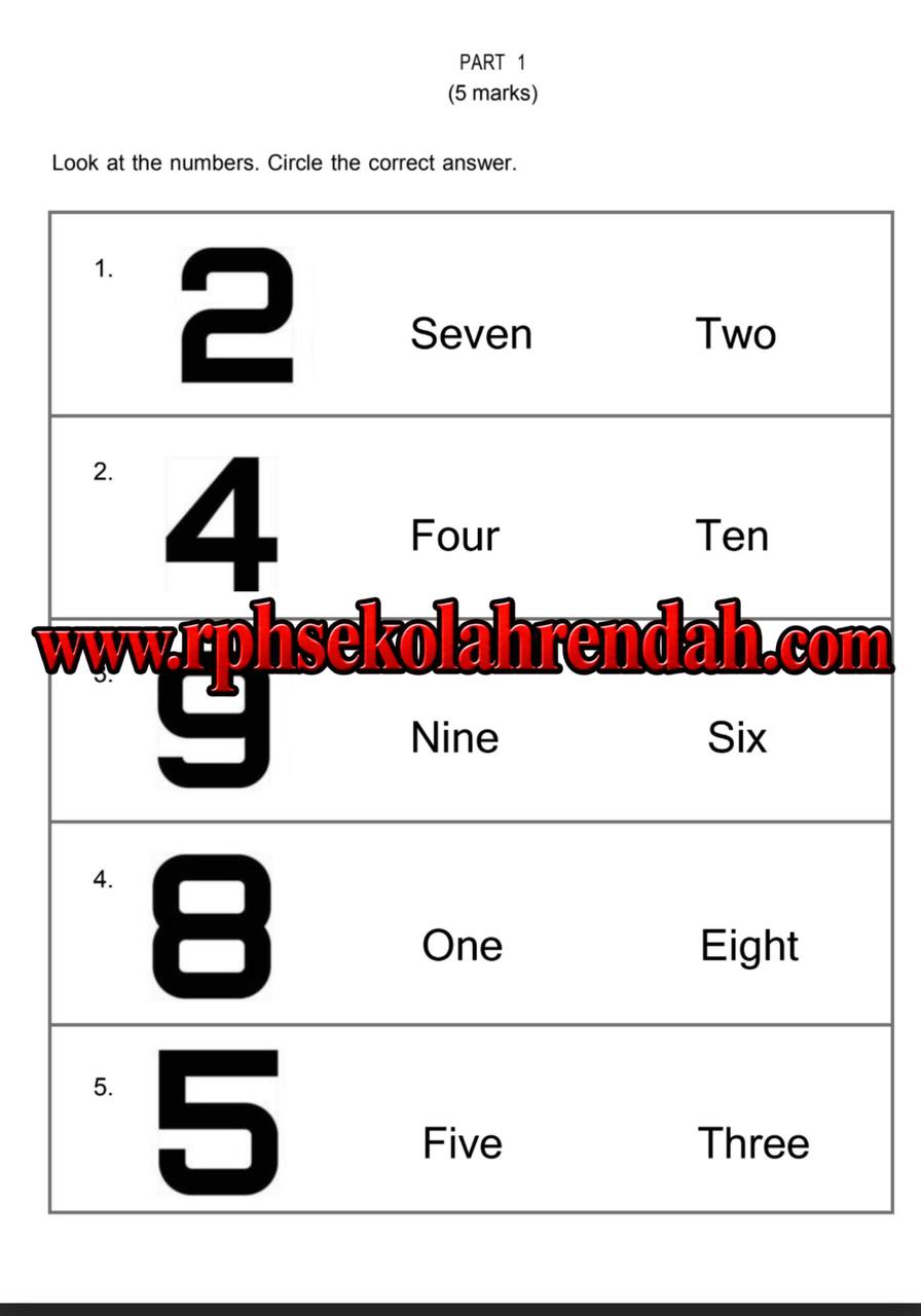PASA - Bahasa Inggeris Tahun 1 2026 (Set 1 - Soalan Sahaja) PASA - Bahasa Inggeris Tahun 1 2026 (Set 1 - Soalan Sahaja) - Image 3