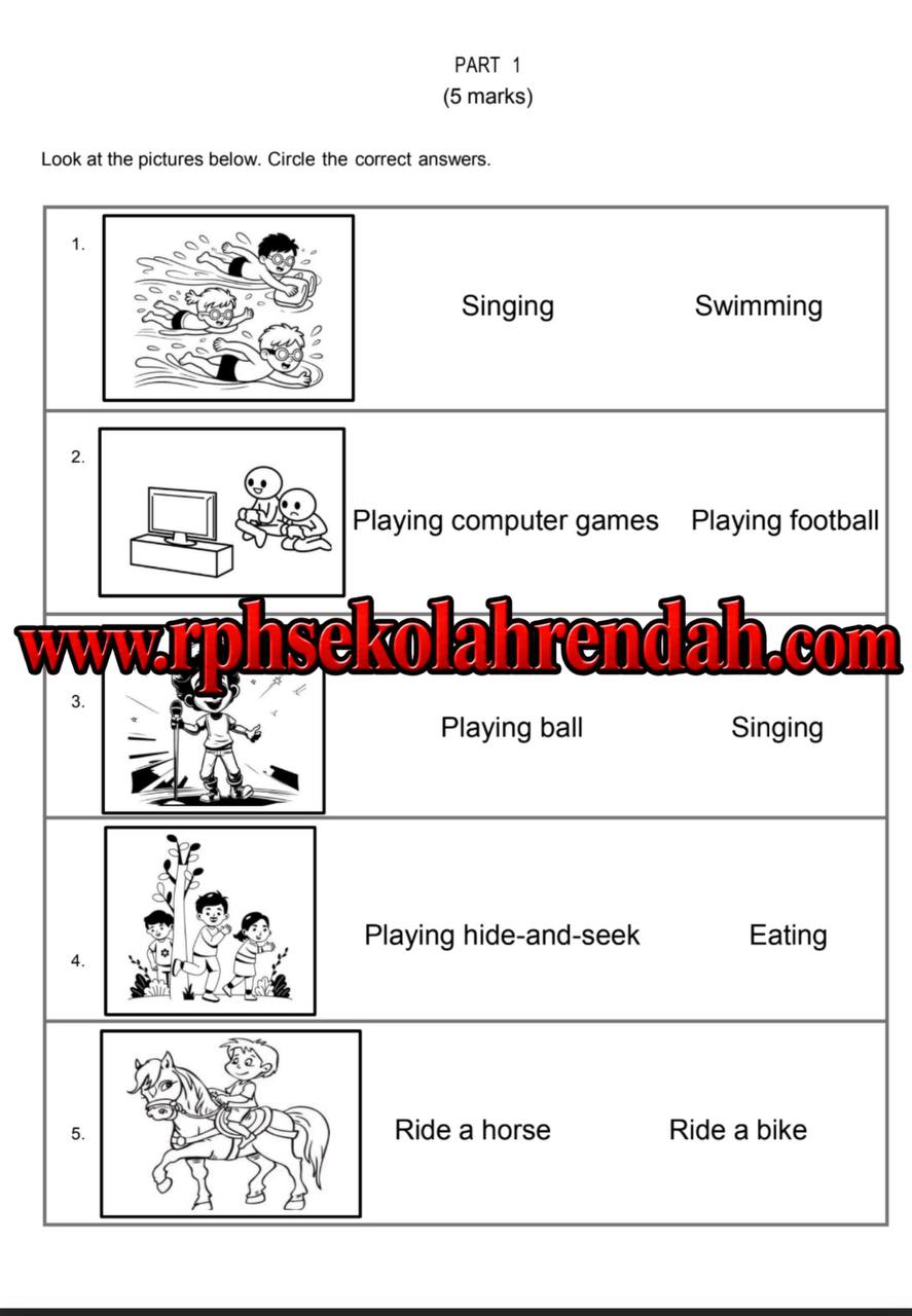 PASA - Bahasa Inggeris Tahun 2 2026 (Set 1- Soalan Sahaja) PASA - Bahasa Inggeris Tahun 2 2026 (Set 1- Soalan Sahaja) - Image 3