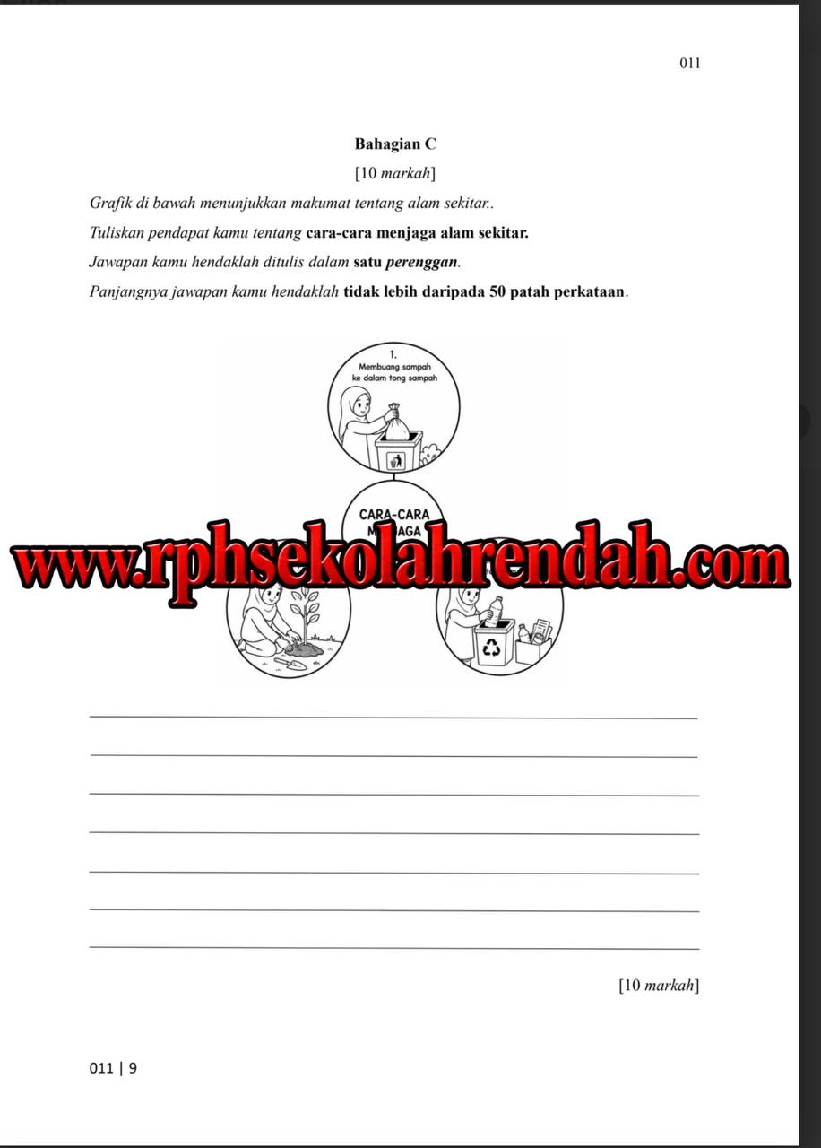 UASA - Bahasa Melayu Tahun 5 2026 (Set 1 - Soalan Sahaja) UASA - Bahasa Melayu Tahun 5 2026 (Set 1 - Soalan + JSU + JSI) - Image 5