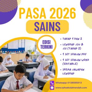 PASA - Sains Tahun 1 2026 (Set 1 - Soalan Sahaja) PASA - Sains Tahun 1 2026 (Set 1 - Soalan + JSU)
